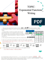Exponential Function Writing