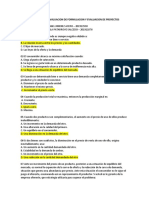 Tercera Evaluacion de Formulacion y Evaluacion de Proyectos