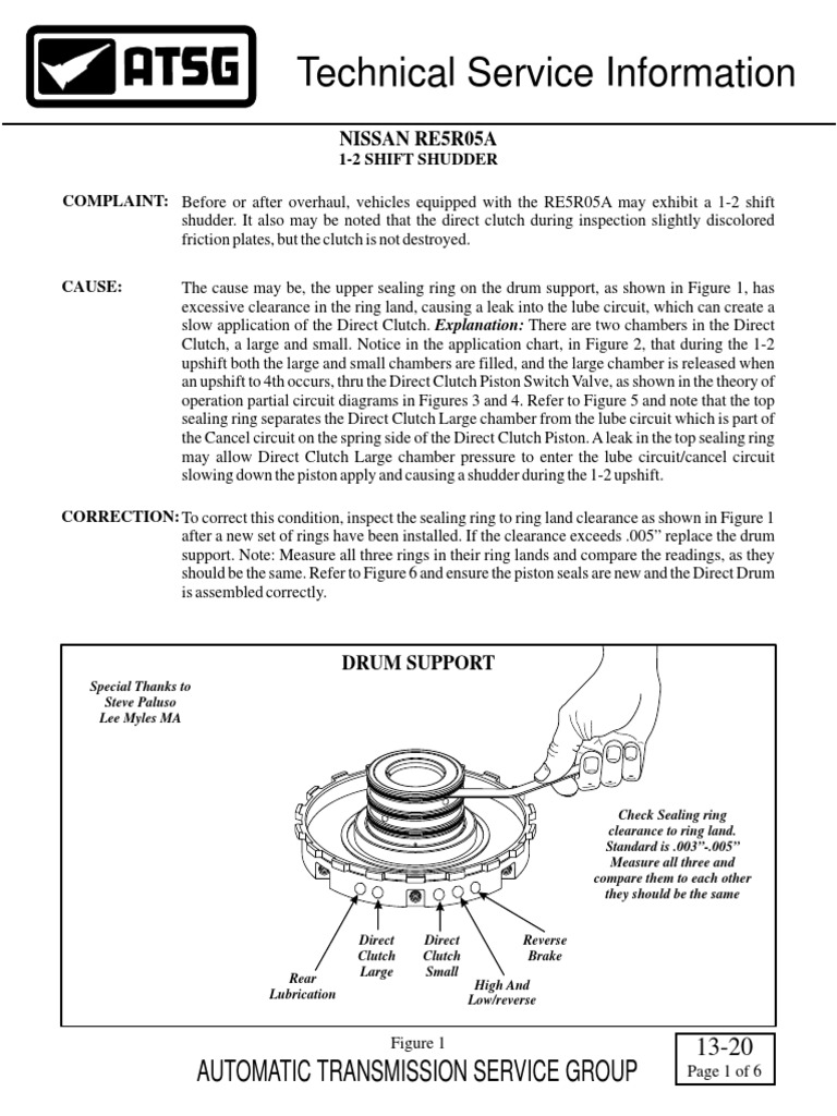 Technical Service Information Automatic Transmission Service Group