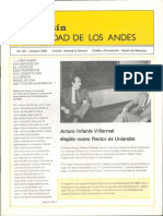 Boletín Universidad de Los Andes No. 63 Octubre 1985