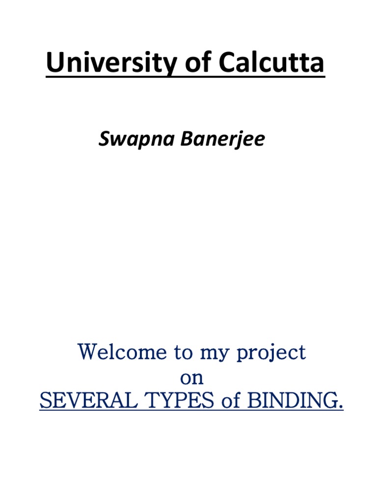 Types of Bookbinding Explained | PDF | Bookbinding | Books