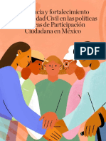 Incidencia y Fortalecimiento de La Sociedad Civil en Las Políticas Públicas de Participación Ciudadana