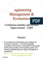 Lec 5 Continuous Quality & Process Improvement - CQPI