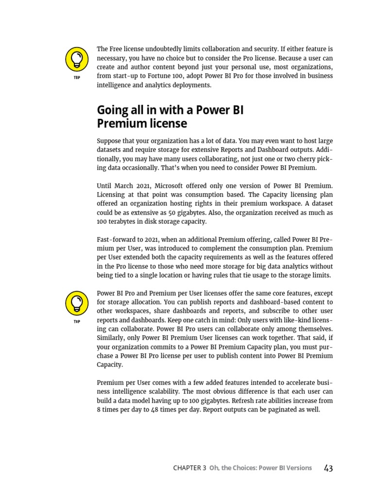 Going all in with a power bi premium license download free pdf