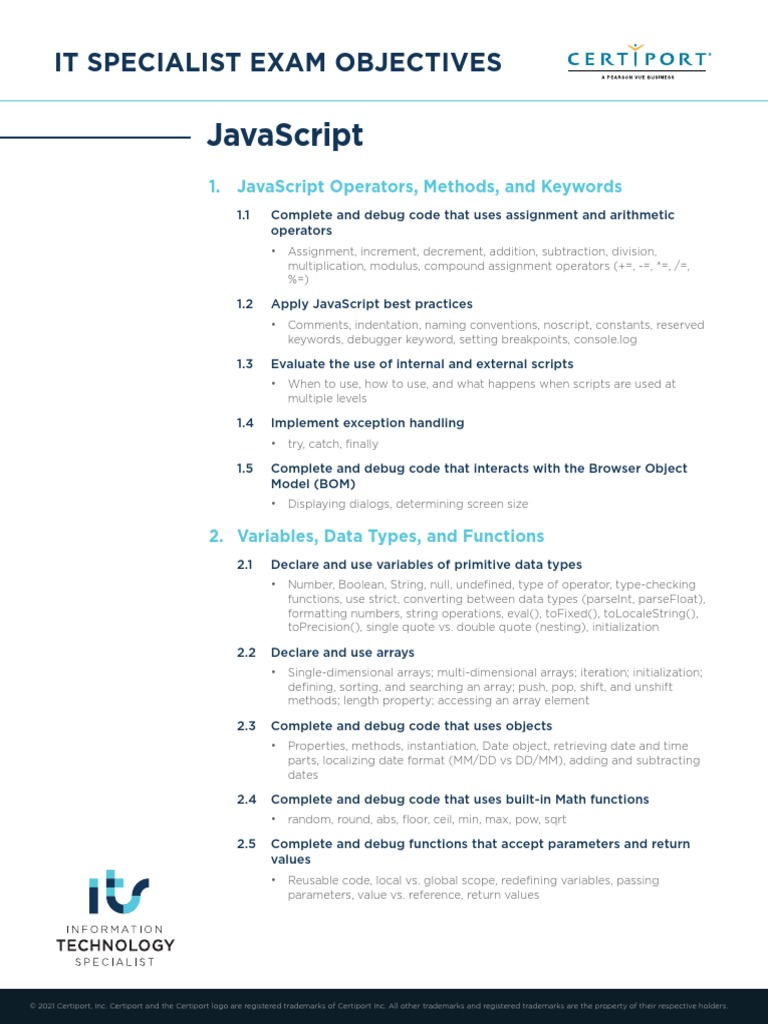 ITS OD 302 Javascript | Download Free PDF | Computer Programming ...