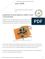 LM386 Based Audio Amplifier - Full Project With Circuit Available