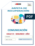 Carpeta de Recuperación - Comunicación - 2do Grado (1)