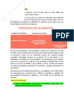 Proceso de Almacén