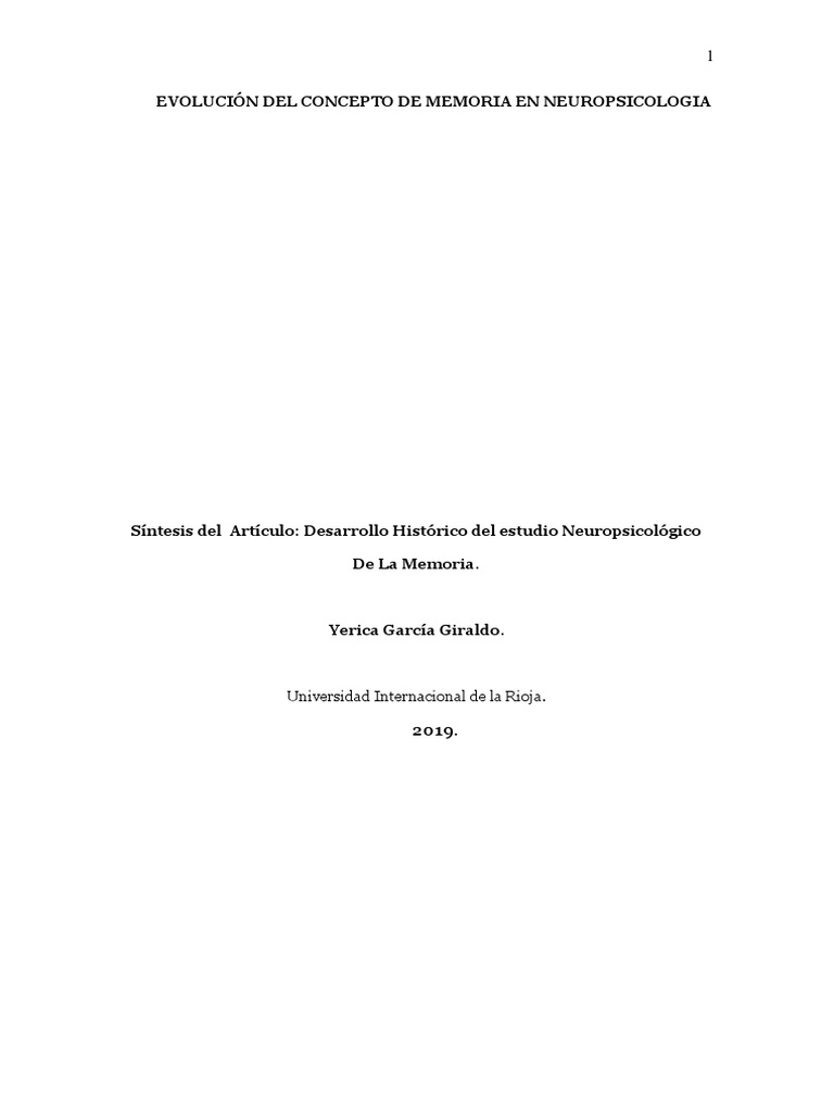 evoluci-n-del-concepto-de-memoria-en-neuropsicolog-a-un-an-lisis