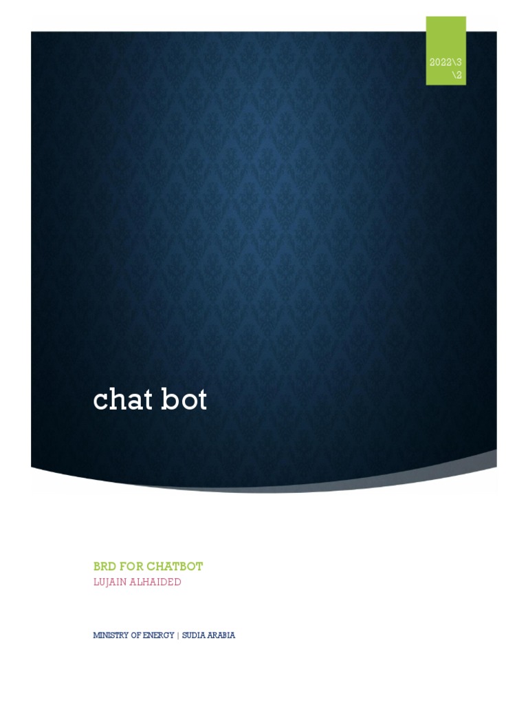 BRD Chatbot Project 1 | PDF | World Wide Web | Internet & Web