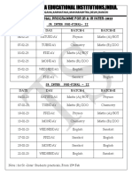 TS Ipe Pre-Final Programme For JR& SR Inter