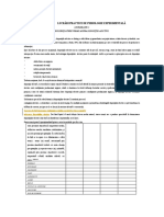 Lucrări Practice de Psihologie Experimentală: Cadrul Teoretic