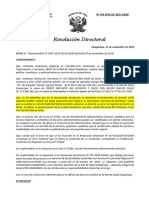 399-2019 Rectificacion de NOMBRE DE SERVIDOR LEON AQUINO JAVIER EN LA RD 037-2018 Y CORRECCION DE LA DENOMINACION MONETARIA A SOLES - RSO