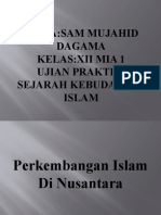 UPRAK sejarah kebudayaan islam Sam Mujahid Dagama dan makalah sosio