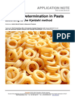 Nitrogenprotein Determination in Pasta 201077 239030