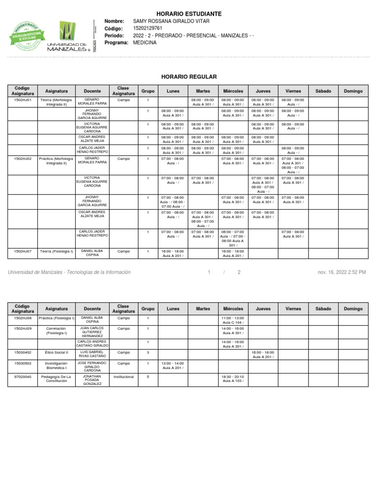 Horario PDF