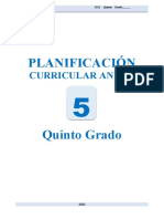 Planificacion Curricular 5º - 2022