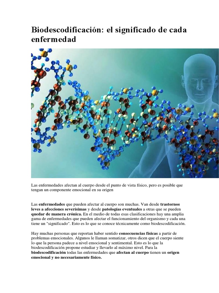 Las Enfermedades Que Pueden Afectar Al Cuerpo Son Muchas | PDF | Las
