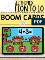 Addition To 10: Boom Cards