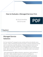 How To Evaluate A Managed Services Firm