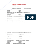 MIXED MULTIPLE-CHOICE VOCABULARY AND CLOZE TESTS