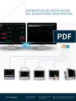 REQUERIMIENTOS INSTALACION CENTRAL DE MONITOREO MULTIPARAMETRO