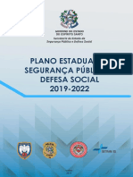 Plano Estadual de Segurança Pública e Defesa Social 2019 - 2022