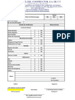 Formato para Bitacora de Revision de Montacargas CN