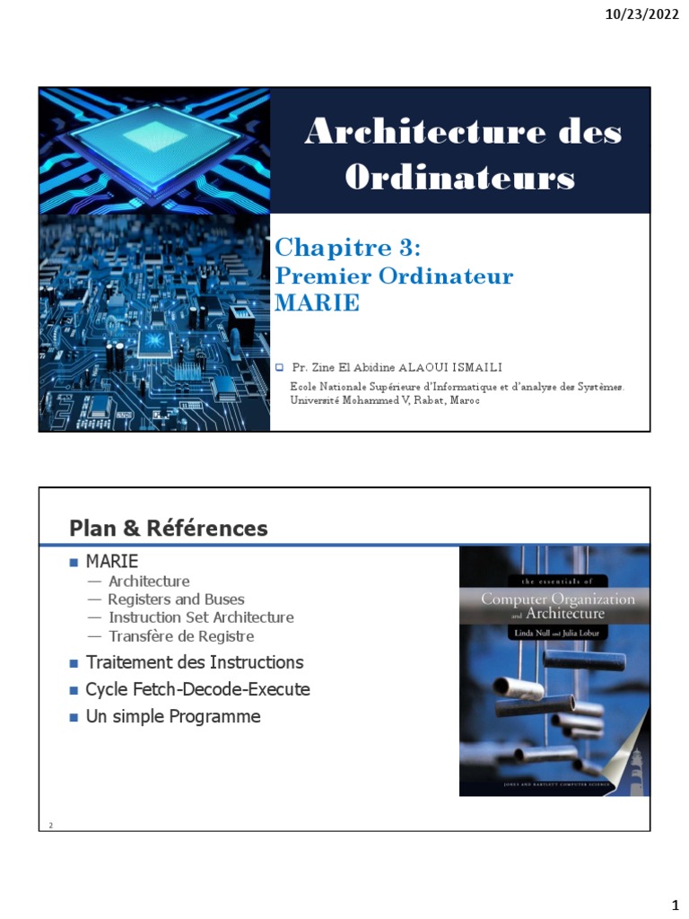 Architecture de l'Ordinateur MARIE | PDF | Programme informatique ...
