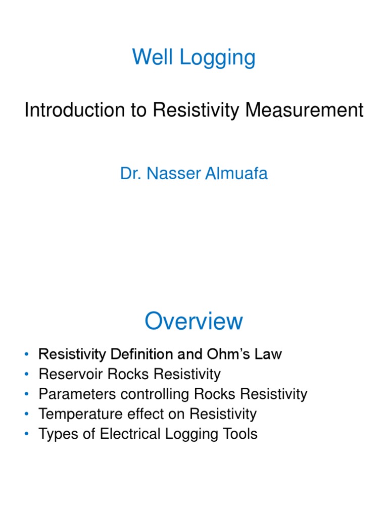 9-Introduction To Resistivity Measurements | PDF | Electrical ...
