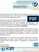 Lixeira inacessível: demarcação de vaga para coleta do lixo