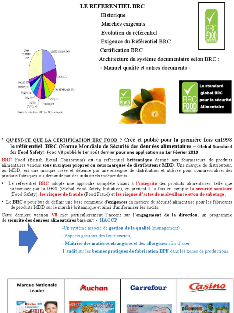 Référentiel BRC : Certification et Exigences | PDF | Sécurité | Nourritures