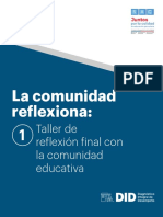 La Comunidad Reflexiona - 1. Taller de Reflexion Con La Comunidad Educativa