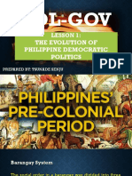 PhilPolGov Unit 5. Lesson 1.1 Philippine Political Evolution