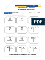 Matemática para casa - Atividade 5