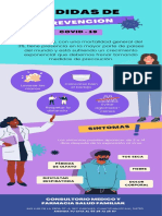 Infografia Medidas de Prevencion Covid Informativo Celeste y Azul