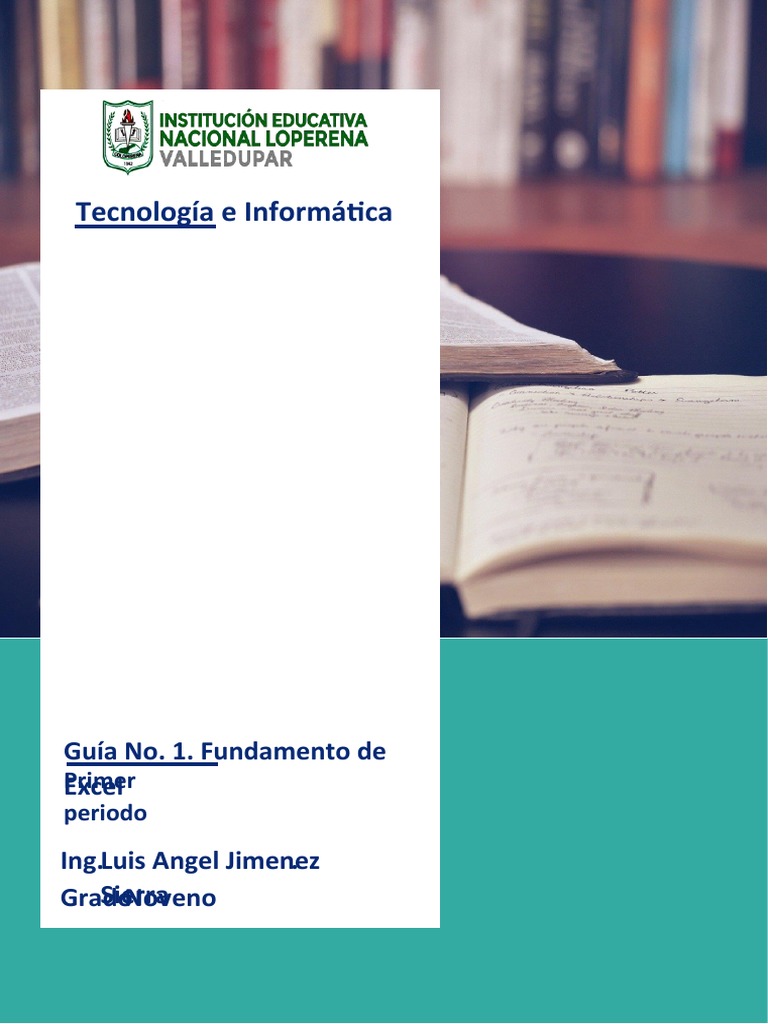 Guía No. 1. Fundamento de Excel | PDF | Microsoft Excel | Microsoft Office