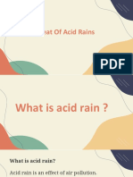 The Threat of Acid Rains