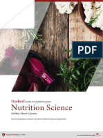 Stanford (SCHE) Nutrition Science - Online Short Course Prospectus