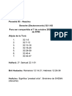 Parashá 53 - Haazinu - Prestad Oido.081022