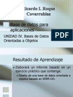 UNIDAD IV Bases de Datos Orientadas A Objetos