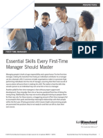 Essential Skills For First Time Managers Perspectives MK0813