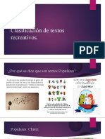 Clasificación de Textos Recreativos