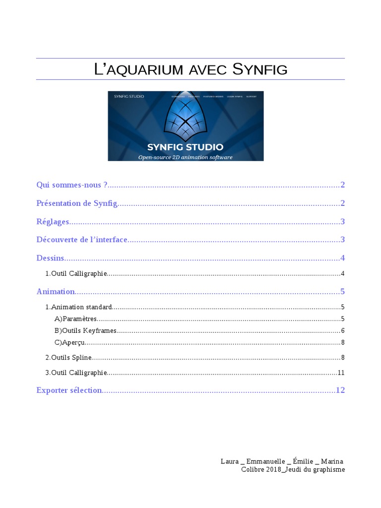 Tutoriel Synfig pour Animation 2D | PDF | Logiciel | Linux