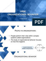 HRM Organizational Behavior Summer