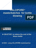 Calcipore Masterbatches For Bottle Blowing