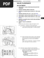 Valve Clearance Adjustment Guide | PDF | Vehicle Parts | Vehicle Technology