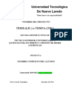 Plantilla - de - Tesis-Utnl - Enero - Abril 2023 Logística