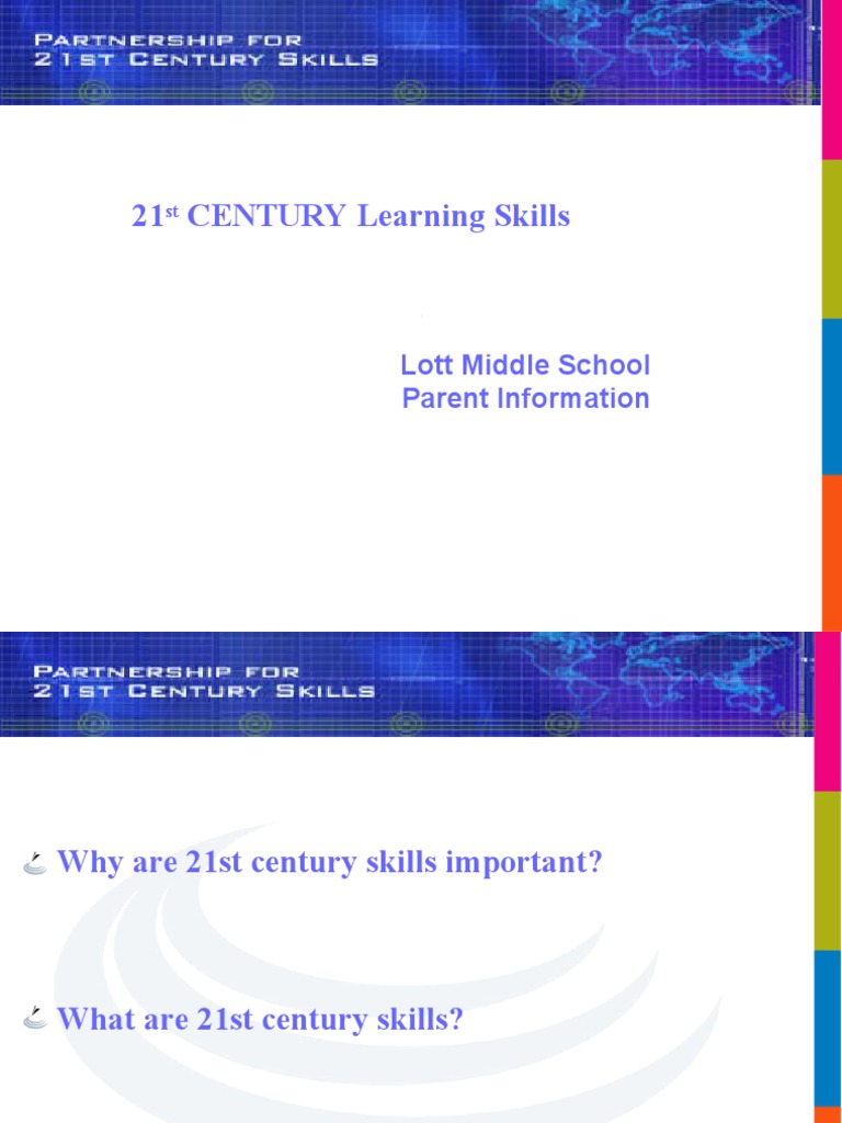 21st century learning skills pdf literacy learning