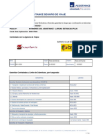 Certificado Axa Assistance Seguro de Viaje: Condiciones Particulares